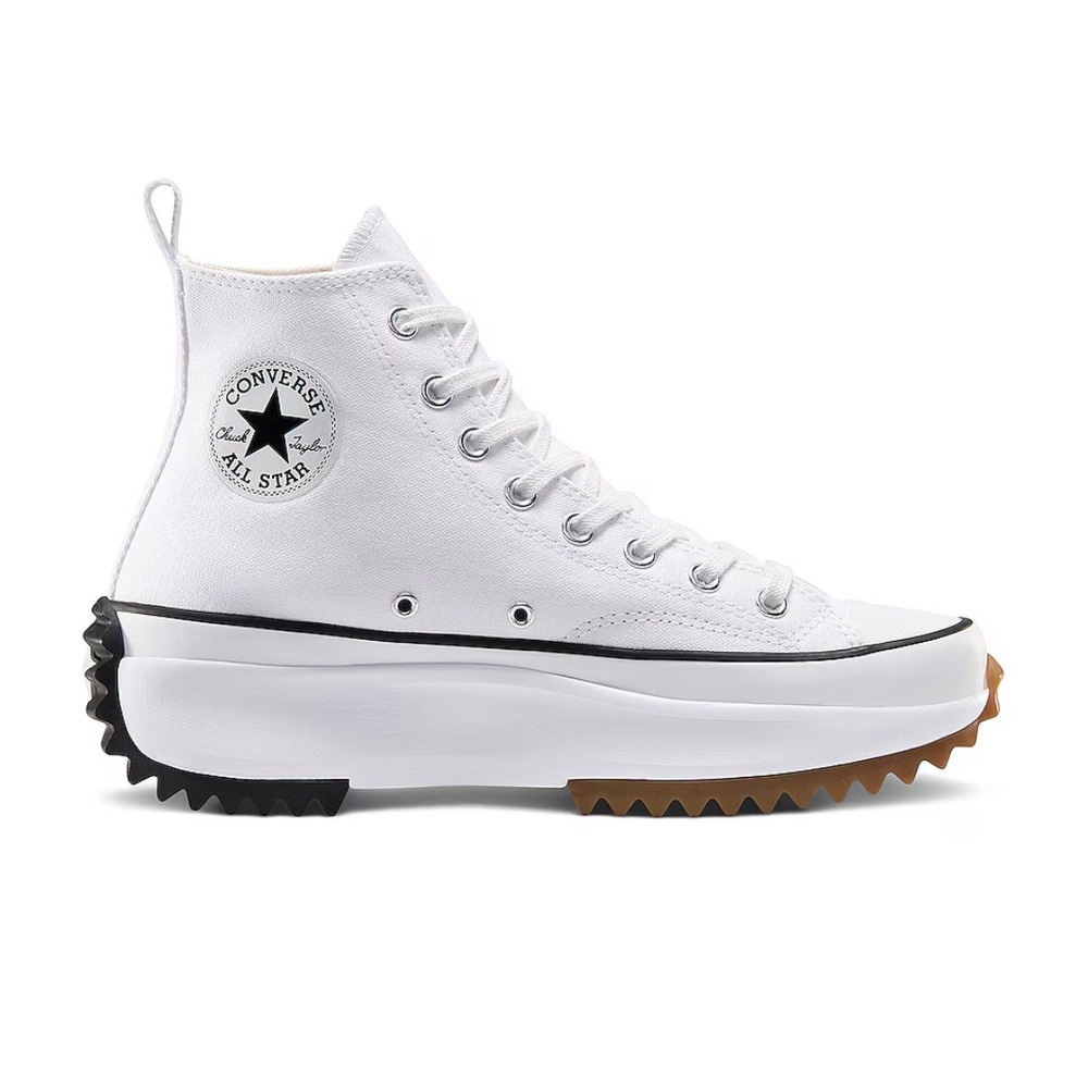 Converse | Chuck Taylor Run Star Hike High Top Platform Sneaker 166799C in White - Picture 1 of 7